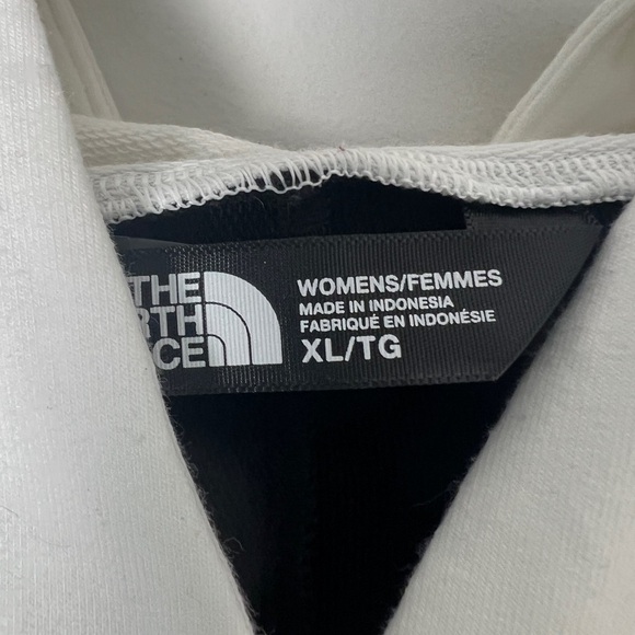 The North Face Women's Black White Colorblock Kangaroo Pocket Hooded Sweatshirt - Picture 8 of 10